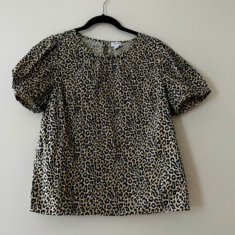 J. Crew Leopard Print Shirt